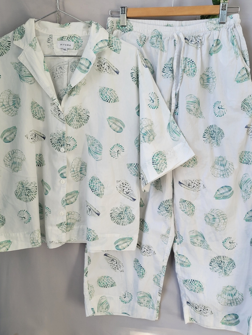 Piyama Marnie Pajama Sleep Lounge Set Seashell M/L
